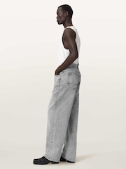 AllSaints Grey Rivet Slouch Jeans - Image 4 of 8