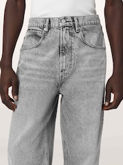 AllSaints Grey Rivet Slouch Jeans - Image 5 of 8