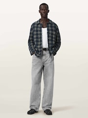 AllSaints Grey Rivet Slouch Jeans - Image 7 of 8