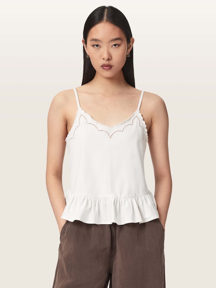 AllSaints White Georgia Cami - Image 1 of 6