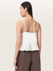 AllSaints White Georgia Cami - Image 4 of 6