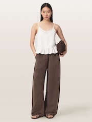 AllSaints White Georgia Cami - Image 5 of 6