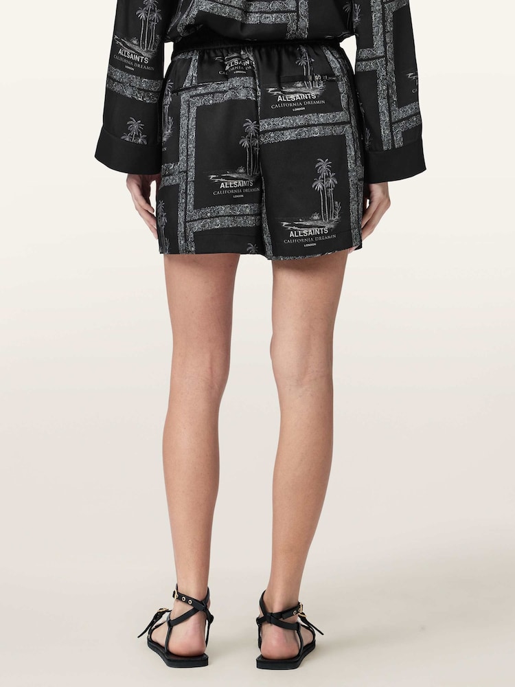 AllSaints Black Lettie Shorts - Image 2 of 6