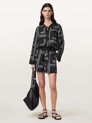 AllSaints Black Lettie Shorts - Image 4 of 6