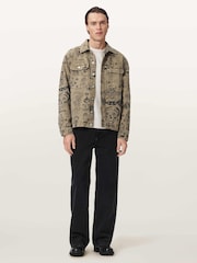 AllSaints Brown Sherb Canvas Shacket - Image 4 of 7