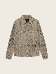 AllSaints Brown Sherb Canvas Shacket - Image 7 of 7