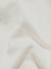 Tailored Athlete White Muscle Fit Geo Jacquard Revere Collar Knitted Shirt - Image 7 of 7