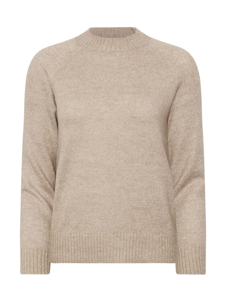 PixieGirl Petite Brown Crew Neck Raglan Jumper - Image 5 of 5