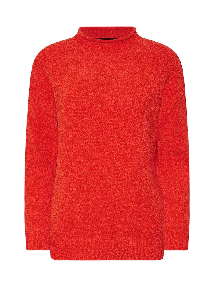 PixieGirl Petite Red Chenille High Neck Jumper - Image 5 of 5