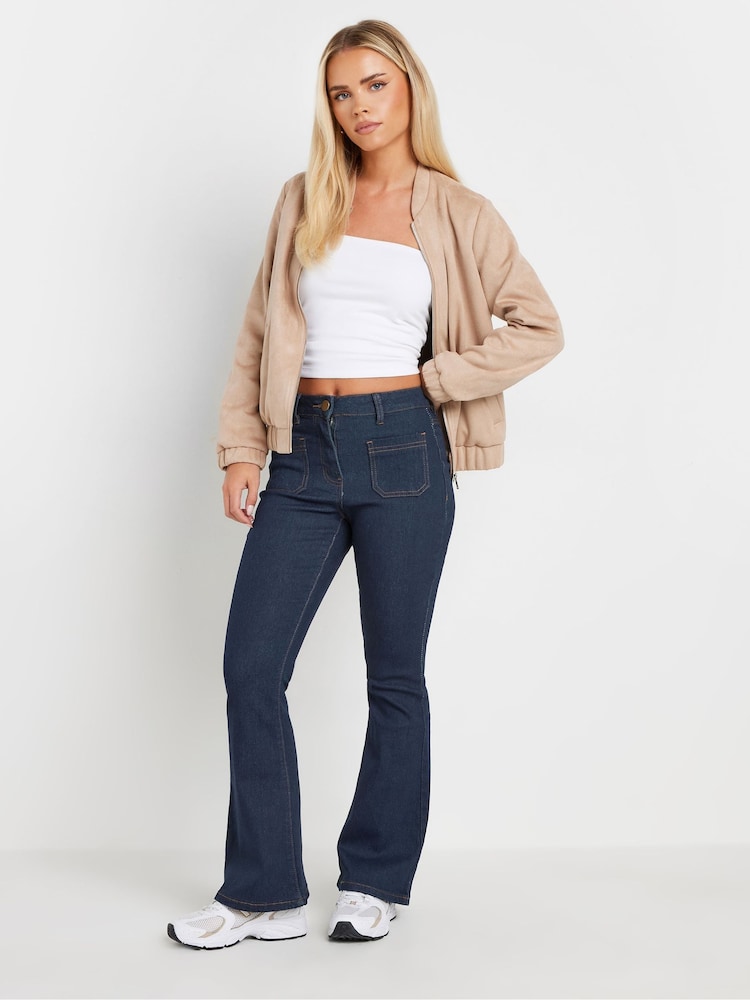 PixieGirl Petite Blue Indigo Patch Pkt Kick Flare Jean - Image 2 of 5