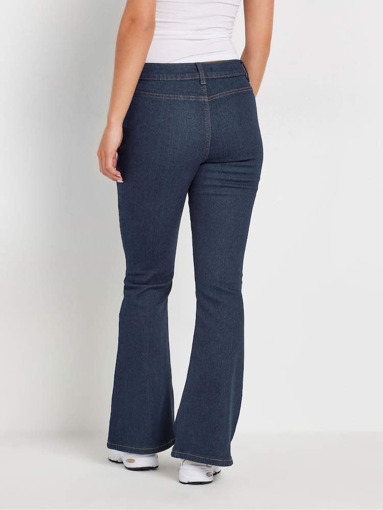 Low Rise Jeans For Small People PixieGirl Petite Blue Indigo Patch