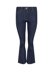 Pixiegirl Ausgestellte Jeans in Kurzgröße mit Ziernähten vorne - Bild 5 von 5
