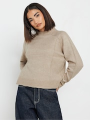 PixieGirl Petite Natural Seam Detail Jumper - Image 1 of 5