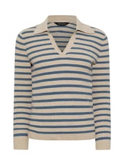 PixieGirl Petite Blue Collar Stripe Jumper - Image 5 of 5