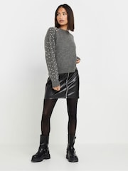 PixieGirl Petite Grey Pearl Jumper - Image 2 of 5