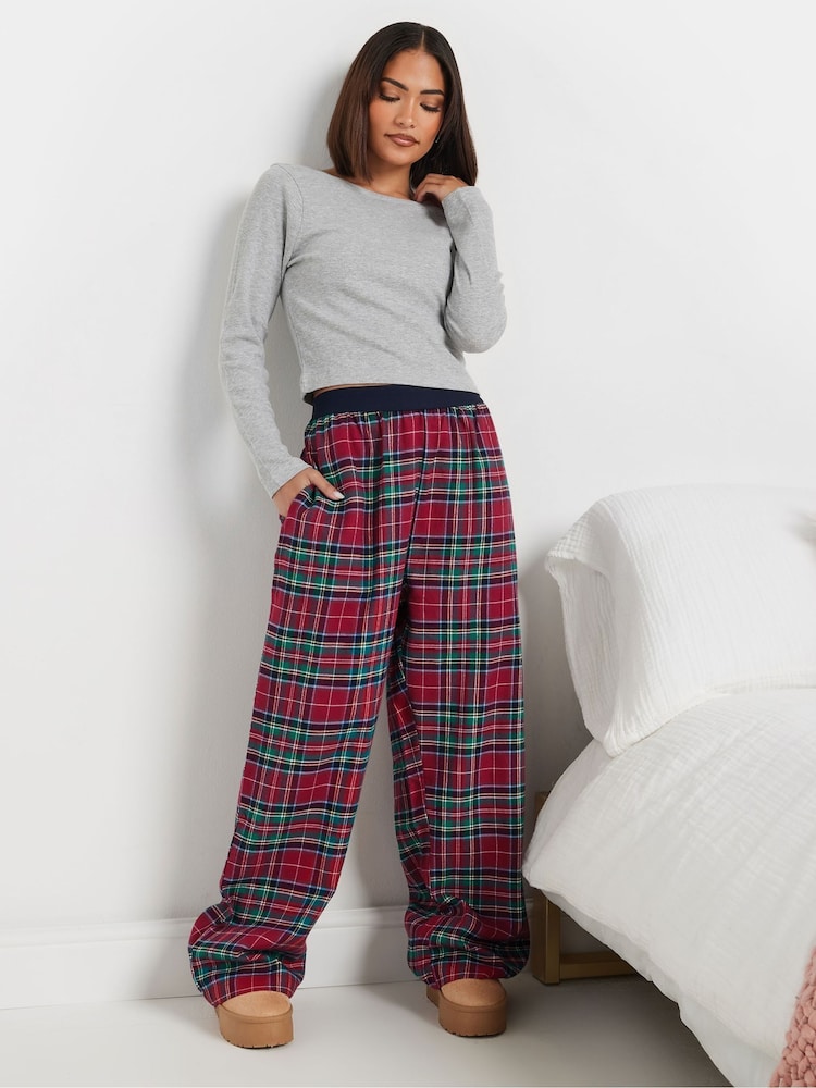 PixieGirl Petite Red Check Pyjamas Trousers - Image 1 of 5
