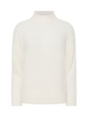 PixieGirl Petite Cream Fluffy Crew Neck Jumper - Image 5 of 5
