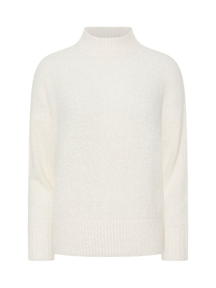 PixieGirl Petite Cream Fluffy Crew Neck Jumper - Image 5 of 5