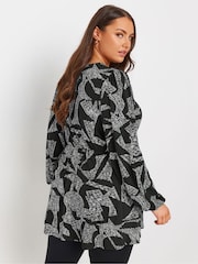 Yours Curve Long Sleeve Wrap Top - Imagen 3 de 5