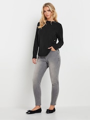 PixieGirl Petite Black Side Button Jumper - Image 2 of 5
