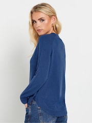 PixieGirl Petite Blue Side Button Jumper - Image 3 of 5