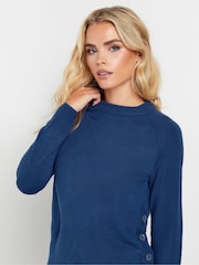 PixieGirl Petite Blue Side Button Jumper - Image 4 of 5