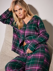 PixieGirl Petite Pink 100% Cotton Check Pyjamas Set - Image 1 of 6