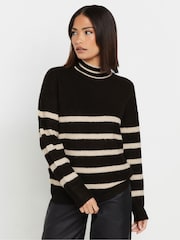 PixieGirl Petite Black Stripe Jumper - Image 1 of 5