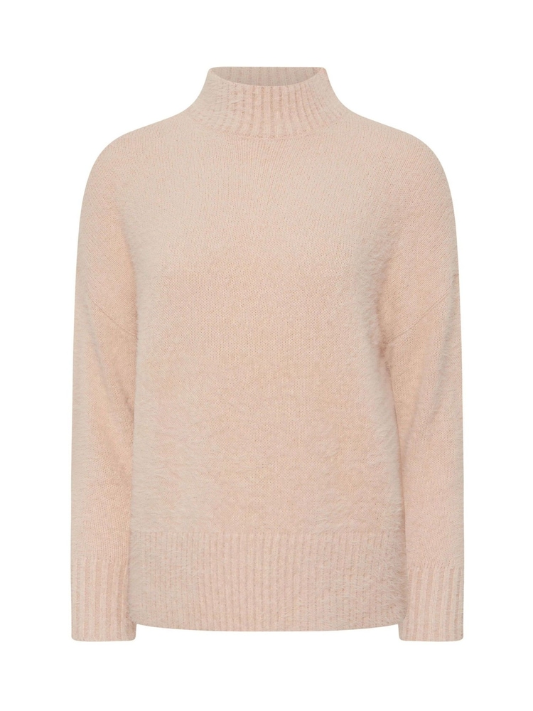 PixieGirl Petite Pink Fluffy Crew Neck Jumper - Image 5 of 5