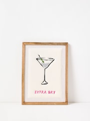 Oliver Bonas Multi Extra Dry Embroidered Framed Wall Art - Image 1 of 4