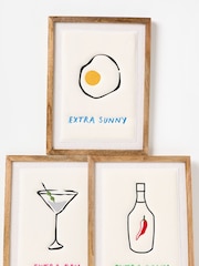 Oliver Bonas Multi Extra Sunny Embroidered Framed Wall Art - Image 4 of 4