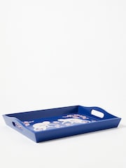 Oliver Bonas Blue Morris Monkey Hand Painted Tray - Image 1 of 4