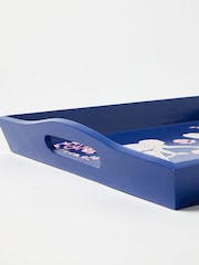 Oliver Bonas Blue Morris Monkey Hand Painted Tray - Image 3 of 4