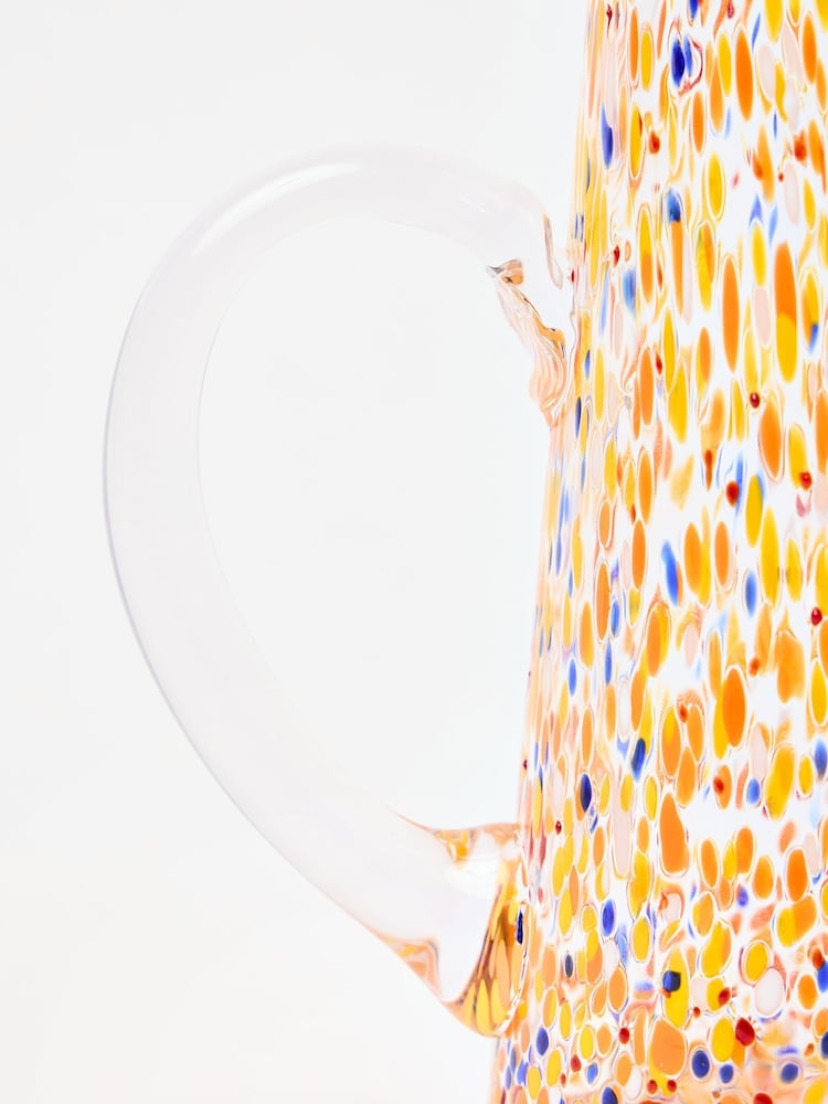 Oliver Bonas Multi Fiesta Glass Confetti Serving Jug - Image 4 of 4