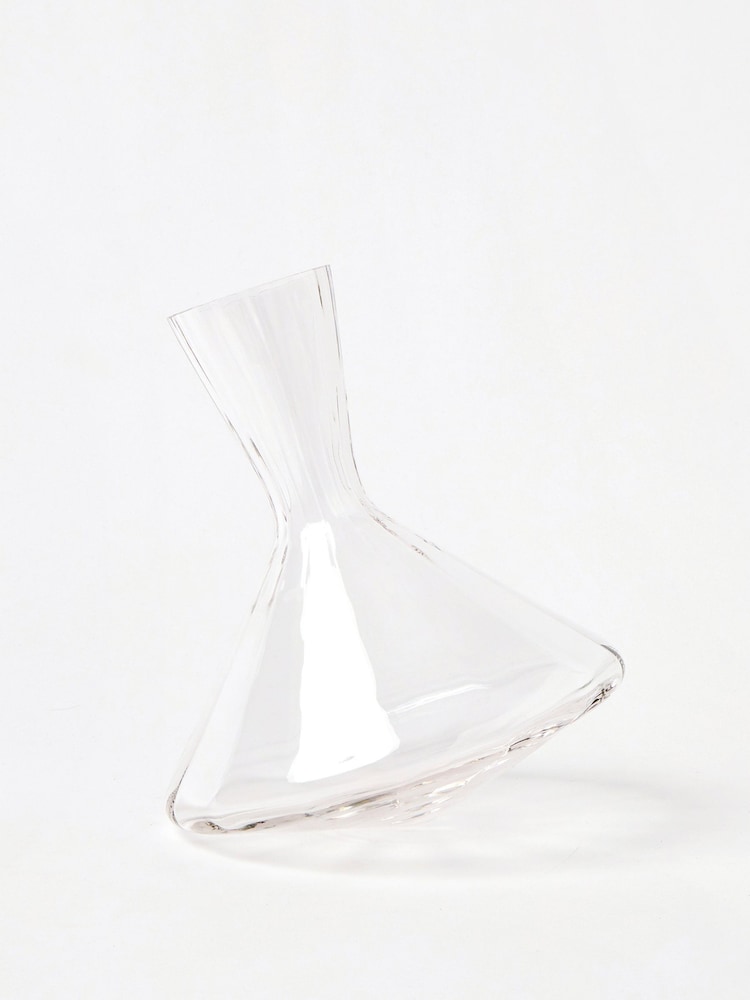 Oliver Bonas Clear Spinning Glass Wine Carafe - Image 2 of 4