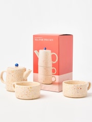 Oliver Bonas Multi Speckle Ceramic Stacking Mug Tea Set - Image 1 of 4