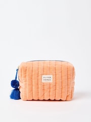 Oliver Bonas Multi Quilted Velvet Wash Bag - Image 1 of 4