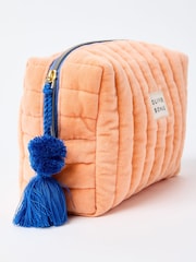 Oliver Bonas Multi Quilted Velvet Wash Bag - Image 3 of 4