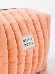 Oliver Bonas Multi Quilted Velvet Wash Bag - Image 4 of 4