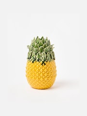Oliver Bonas Yellow Ceramic Pineapple Vase - Image 2 of 4