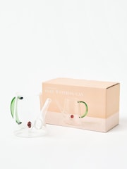 Oliver Bonas Clear Snail Glass Garden Watering Can - Image 2 of 4