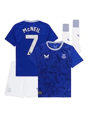 Castore Blue Everton Home Infant Kit 2024-25 with McNeil 7 Printing - Image 1 of 3