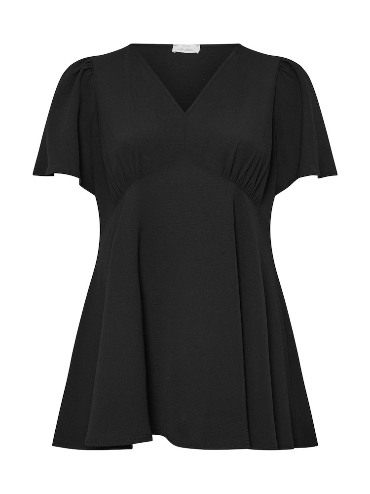 Yours Curve London V-Neck Angel Sleeve Blouse - Image 5 of 5