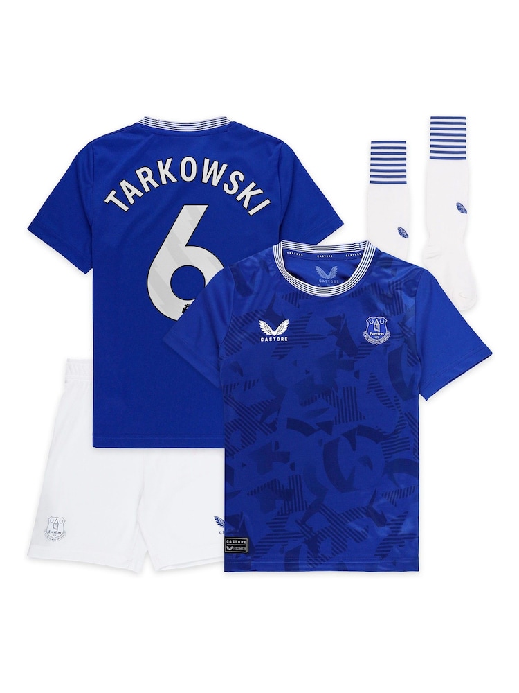 Castore Blue Everton Home Infant Kit 2024-25 With Tarkowski 6 Printing - Image 3 of 3
