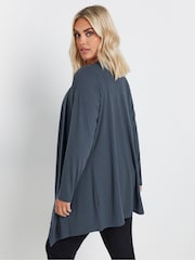 Yours Curve Blue Waterfall Cardigan - Image 3 of 5