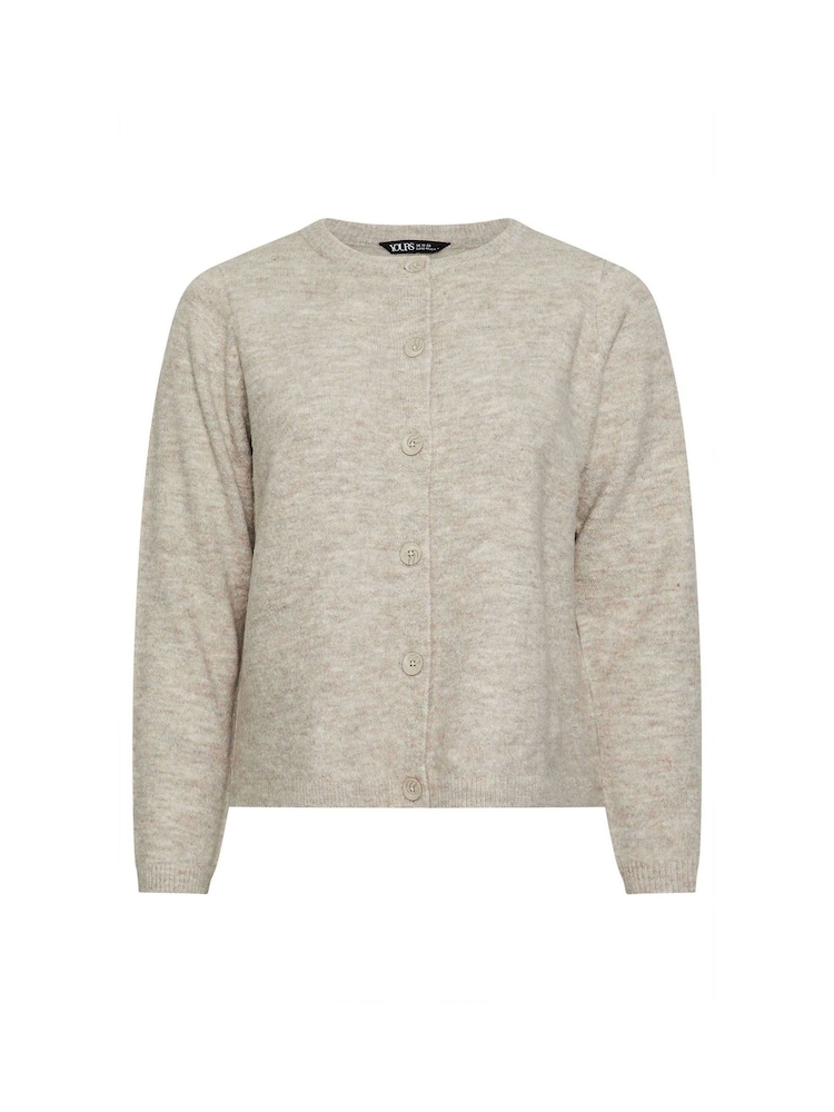 Yours Curve Natural Button Through Cardigan - Image 6 of 6
