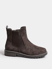 Yours Curve Brown Extra-Wide Fit Casual Chelsea Boots - Image 2 of 5