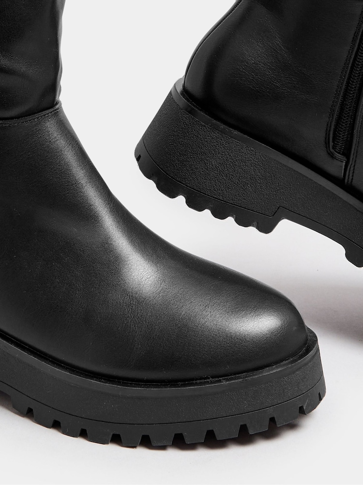 Yours Curve Extra širok kroj čevlji s polno peto Knee High gležnjarji - Slika 5 iz 5 Yours Curve Extra širok kroj čevlji s polno peto Knee High gležnjarji - Slika 5 iz 5