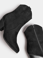 Yours Curve Black Extra Wide Fit Western Ankle Boots - Image 5 of 5