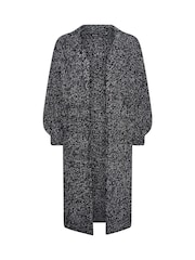 Yours Curve Black Hooded Longline Cardigan - Image 5 of 5